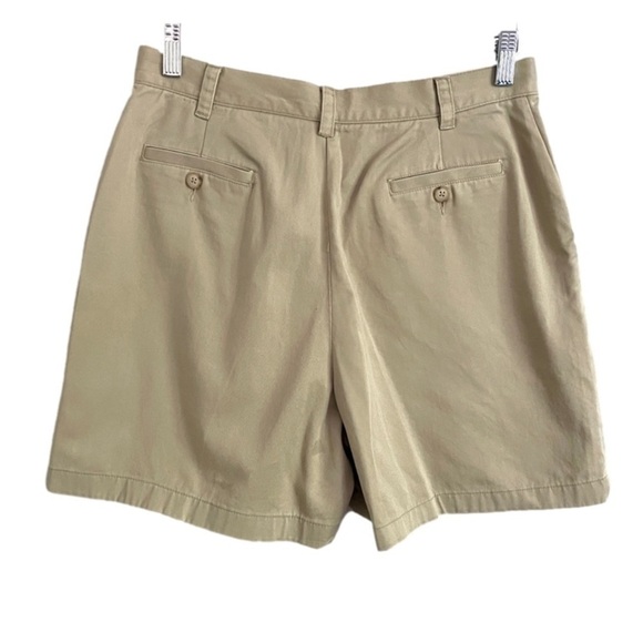 Vintage Khaki Beige High-rise Cotton Twill 4.5" Safari Shorts - Medium - Picture 8 of 9